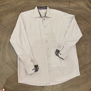 Eton purple plaid men’s size 18/46 dress shirt